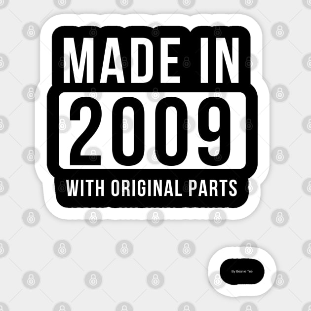 Made In 2009 Birthday Gift Idea For 2009 Sticker by giftideas